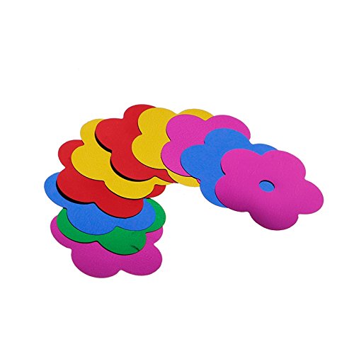 image for Sohapy 20 Pack Mixed Colors Plastic Sequined Pinwheels,Windmil Spinner
