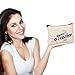 6 Pieces Makeup Pouch Cosmetic Bag Travel Toiletry Case Pencil Bag with Zipper for Teacher Gifts (Style 1)