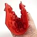 TLT Pack of 2 Silicone 3D Diamonds Gem Shaped Ice Cube Candy Chocolate Mold (Red) MJ011R