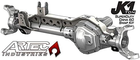 Artec Industries JK6043-GNKQ JK 1 Ton Superduty 05 Plus Front Dana 60 Swap Kit W/Adjustable Truss Upper Link Mount Single