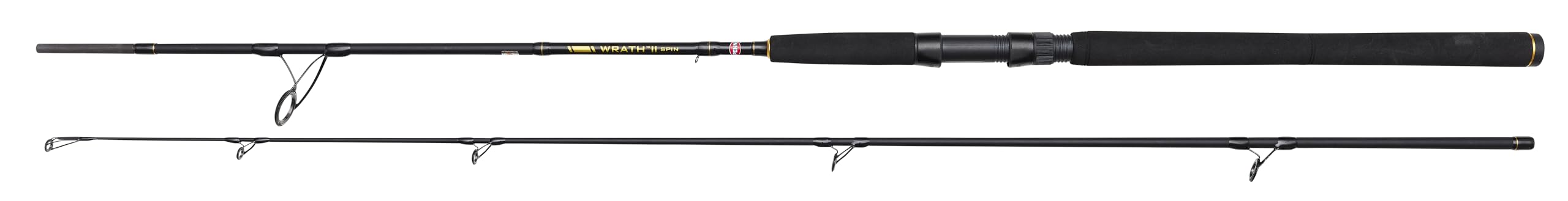 PENN Wrath II Spinning Rod, Fishing Rod, Sea Fishing, Ideal Sea Fishing Rod for Fishing With Metal, Hard, or Soft Lures, Sea Bass, Wrasse, Cod, Pollack, and More, Unisex, Assorted, 2.44m | 60-120g