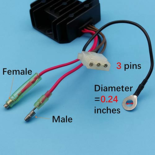 Tuzliufi Replace Voltage Regulator Rectifier Kawasaki Personal Watercraft PWC JS750 750 SX Sxi Pro 743cc JS800 SX-R 781cc 21066-3709 1992 1993 1994 1995 1996 1997 1998 1999 2000 2001-2011 New Z365 - Thumbnail 5