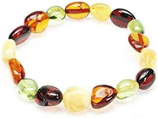 Amberbeata "Fall Colors" Baltic Amber Teething Bracelet for Baby