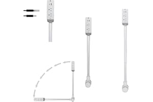 Sanfoelek Power Outlet Extender Accesses Hard-to-Reach outlets Features USB-A, USB-C and 2 AC outlets Extends Approximately 1