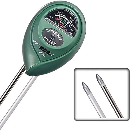 Huanhuatiancheng 3-in-1 Soil Tester Kit with Moisture,pH Value and Light Sensor for Indoor&Outdoor Plants Care,Easy to Use and Fast Read,Soil Tester Moisture Helpful for Garden&Lawn(No Battery Needed)