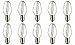 10-Pack 15 Watt Bulbs for Scentsy Plug-in Nightlight Warmer Wax Diffuser, 15W 120 Volt