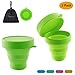Meeeno Collapsible Silicone Cup for Sterilizing and Storing Menstrual Cup, Reusable and Foldable for Camping Hiking Travel and Outdoors