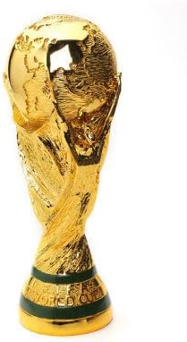 Wanson World Cup Trophy Replica Football Fans Souvenir FIFA 2018 Russia World Cup Model Gift Plating Football Medal Model 3D Gold Resin Handicraft,L
