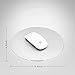 Huluwa Mouse Pad Aluminum Office Gaming Mouse Mat with Non-Slip Rubber Base, Silver