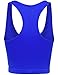 BEKDO Womens Basic Seamless Cropped Racerback Sports Tank Top-ONE Size-Royal_Blue
