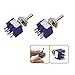 URBEST 10Pcs AC 125V 6A ON-OFF-ON 3 Position 6 Pin DPDT Mini Toggle Switch