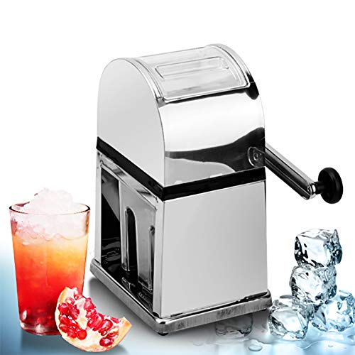 ALY Quadrat Eiscrusher Maschine Eiszerkleinerer Ideal Für Softdrinks Cocktails Oder Kalte 26.5 X 15.5Cm