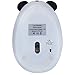 Sungwoo Rechargeable Wireless Mouse 2.4GHz Wireless Computer Mouse with Cute Panda Design for PC Macbook Laptop - White