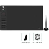 Huion Inspiroy WH1409 V2 Wireless Digital Graphic Drawing Tablet Tilt Function Battery-Free Stylus with 12 Press Keys and 20 Pen Nibs … (WH1409V2)