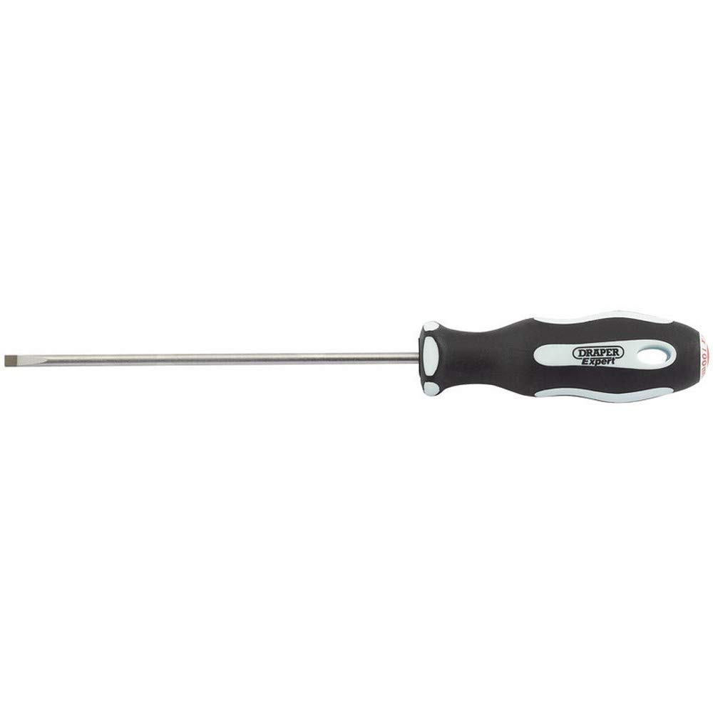 Draper 34972 Expert Plain Slot Soft Grip Parallel Tip Screwdriver, 3mm x 100mm