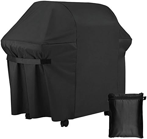 SuperArt BBQ Gas Grill Cover 60 Inch Heavy Duty Waterproof Weather Barbeque Grill Covers for Outdoor Patio Home Durable Black