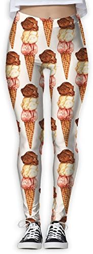 Women Yoga Pants, Ice Cream Sports Yoga Workout Gym Fitness Exercise Athletic Yoga Leggings Pants