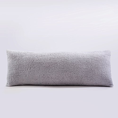 Reafort Ultra Soft Sherpa Body Pillow Cover/Case with Zipper Closure 21