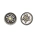 Alpenflüstern Bavarian Label Pins Edelweiss set of 2, pin badges for bavarian german Hat, Dirndl, Leather trouser, Oktoberfest (bicolor colors)