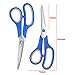 Scissors, VERONES 8 Inch Soft Comfort-Grip Handles & Stainless Steel Sharp Blades Perfect for Cutting Paper, Fabric Photos, More, 30-Pack