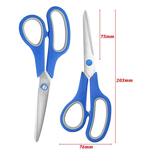 3 Scissors+VERONES+Comfort+Grip+Handles+Stainless