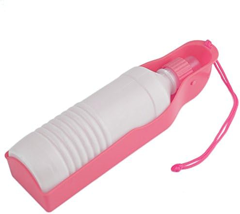 Potable Pet Dog Cat Water Feeding Drink Bottle Dispenser Travel Bowl