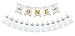 Maplelon Unicorn Baby First Birthday Party Decoration Kit - Highchair ONE Banner with Newborn to 12 Month Photo Garland