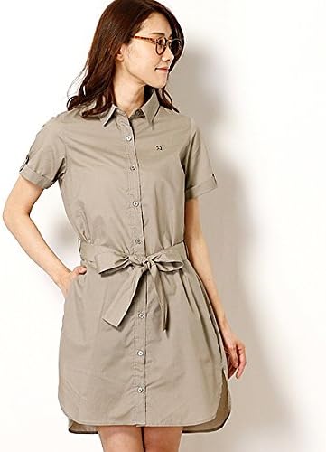 Amazon アーノルドパーマー タイムレス レディース Arnold Palmer Timeless ステインプルーフシャツワンピ サンドベージュ 3 L ワンピース チュニック 通販