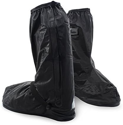 FENGDA Mens Rain Boot Covers Waterproof Shoes Covers White