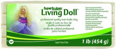 Super Sculpey 1lb/ 454g Living Doll (Light) by Super Sculpey