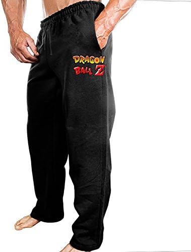 Dragon Ball Z Logo Men's Light Weight Pure Cotton Sweatpants Joggers Pants For Work Out