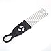 Alomejor Professional Guiro, 5 x 12.8'' Stainless Steel Guiro Shaker with Scraper Percussion Instrument