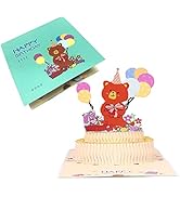 Amazon 立体 バースデーカード 子供向け Birthday Card グリーティングカード ポップアップカード 立体 誕生日カード小学生 メッセージカード 記念日 お誕生日 カード カブス グリーティングカード 文房具 オフィス用品