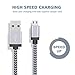 Micro USB Cable, RODERICK 6ft High Speed Micro-USB to USB 2.0 Cable Nylon Braided Android Charging Cord Micro USB Charger for Samsung S8, HTC,Blackberry and More(Black&Grey 3 Pack)