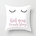 Generic Beauty Sleep Pink Throw Pillow Cover Decorative Accent Pillows 18 x 18 for Girls Valentine Day Gift's