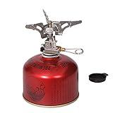 SUPOW(TM) Outdoor Camping Gas Tank Stove &amp; Mini Folding Furnace Head/Portable Folding Camping Cooking Equipment/Outdoor Camping Flat Split Type Gas Tank Furnace Head