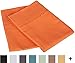Superior 1500 Series Premium Quality 100% Brushed Soft Microfiber Pillowcase Set of 2, Silky Soft and Luxurious Pillowcases, Wrinkle and Stain Resistant - Standard, Orange