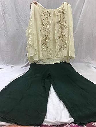 green combination , designer wear 