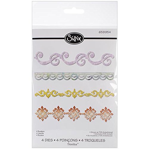 Sizzix Thinlits Die Set 4PK - Borders by Rachael Bright