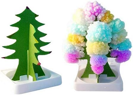 LILICAT Christmas tree Paper Tree Flowering Toy Creative Colorful Magic Tree Paper Crafts Gift Kids (multicoloured)