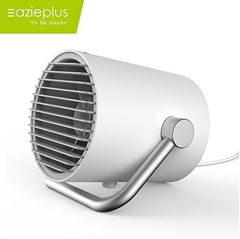 Eazieplus Mini Portable Fan,Small Personal USB Table Desk Fan,Touch Control For Home, Office, Outdoor Travel (White)