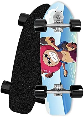 Amazon Co Jp Cnlololog メープルフィッシュボード ワンピース トニートニーチョッパー アニメフィッシュボード ランドサーフボード S7ブラケット 30インチラウンドテールプレート シングルチルトスケートボード 初心者スケートボード おもちゃ