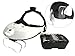MagniPros Head Mount Magnifier with Ultra Bright LED Head Lamp - 5 Interchangeable Lenses - 2 Way Adjustable Headbands with Padding Comfortably Fits Any Head Size