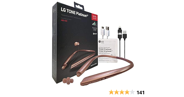 LG Tone Platinum Alpha HBS-930 HD Bluetooth Headset Gold - Harman Kardon  with 2in1 USB Lighting \u0026 Micro (Retail Packing Kit): Buy Online at Best  Price in UAE - Amazon.ae