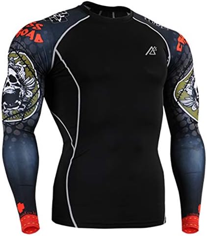Men Long Sleeve Compression T-Shirts Base Layers Sports Top Shirt
