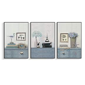 Framed Canvas Wall Art for Living Room, Bedroom Canvas Prints for Home Decoration Ready to Hanging - 16"x24"x3 Panels