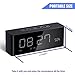 Alarm Clock Radio with Bluetooth Speaker, Digital FM Radio, Stereo Sound, Night Light, Manual Dimmer, Snooze, Large LED Display- A Good Choice for Daily Use and Recreation
