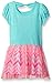 Disney Toddler Girls' Frozen Dress with Tulle Overlay, Blue, 2T