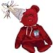 TY Beanie Baby - JULY the Teddy Birthday Bear (w/ hat)