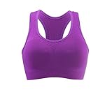 Sports Bra, MySky Women's High Impact Seamless Racerback Yoga Bra Fitness Bra